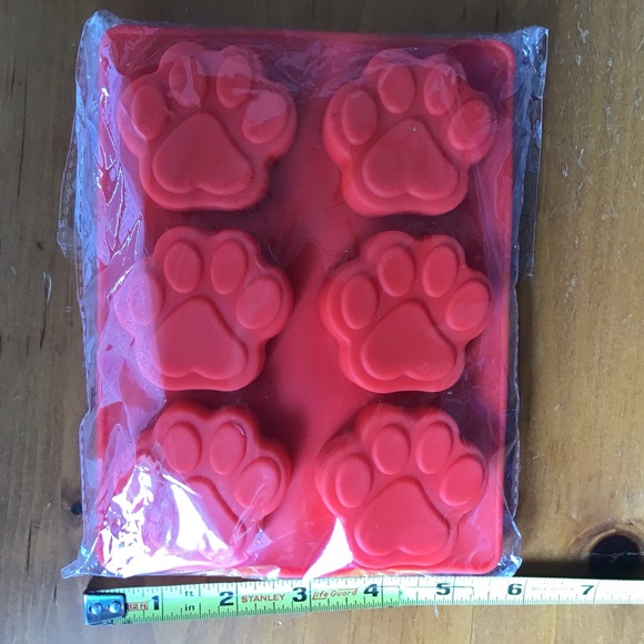 Paw, Soap making molds, set of 4 - Picture 2 of 2